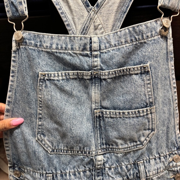 Free People We The Free Ziggy Denim Overalls Size Large - Picture 7 of 14